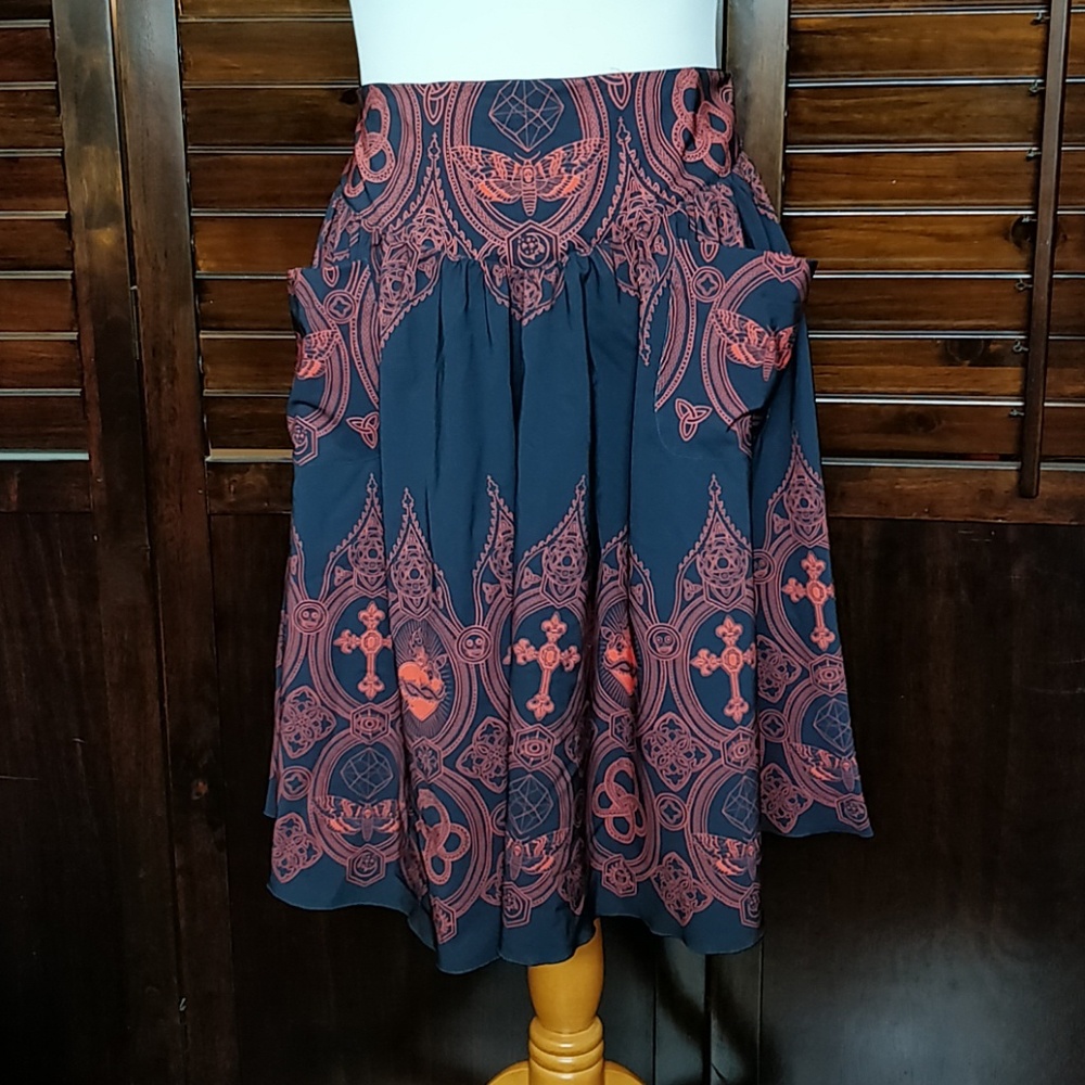 Blackmilk Invocation Yoke Midi Skirt